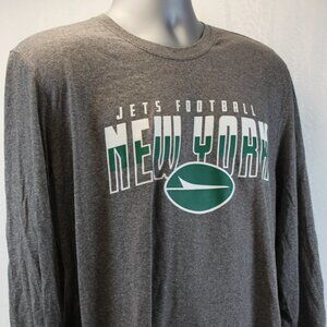 New York Jets Crew Neck Long Sleeve Tee Men's Size XL